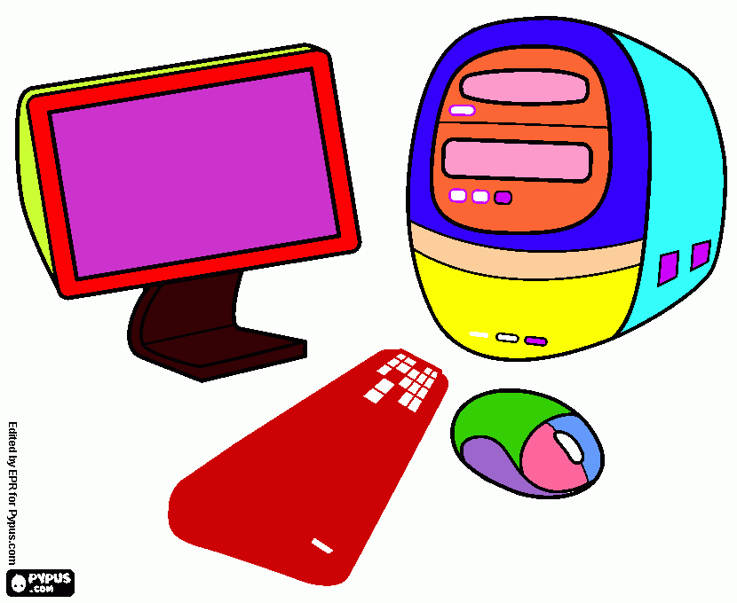 coloreo de la computadora  para colorear