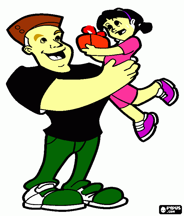 coloreo dia del padre para colorear