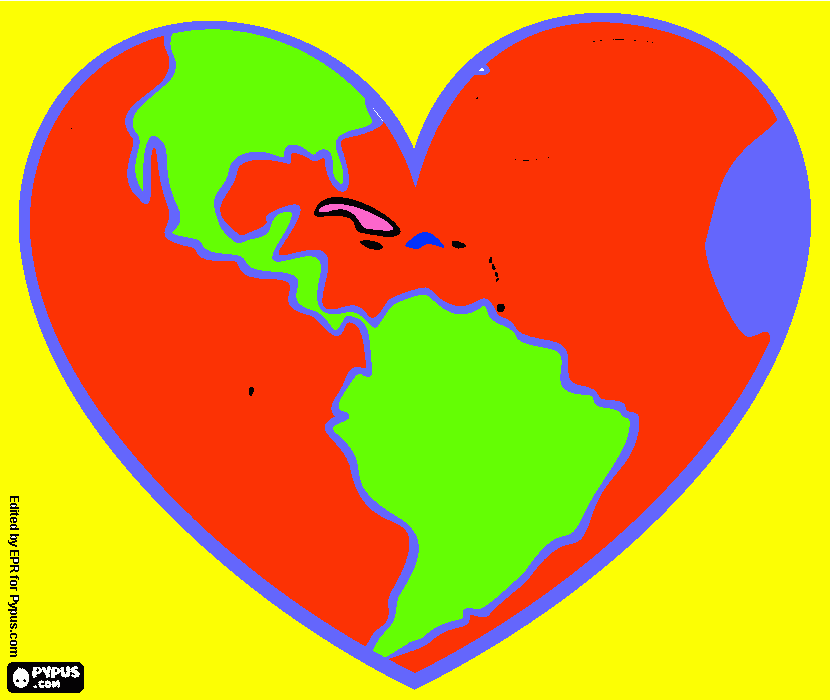 COLOREO EL AMOR POR EL PLANETA para colorear