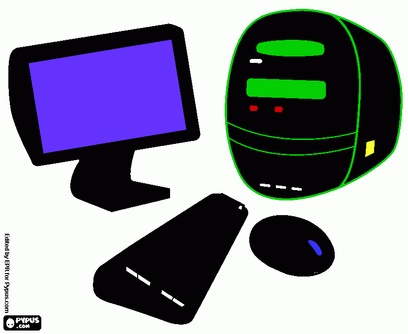 colores computadora para colorear
