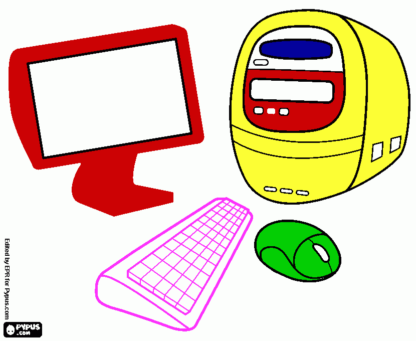 COLORES DEL PC para colorear