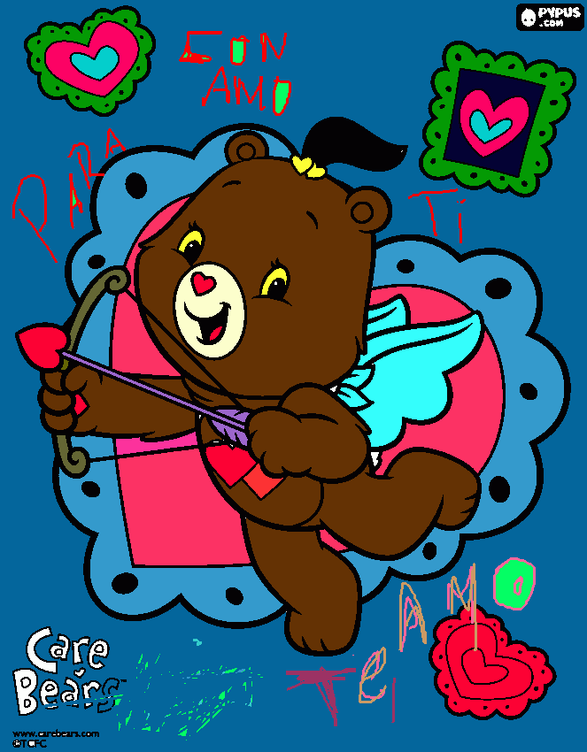 com amor para ti  para colorear