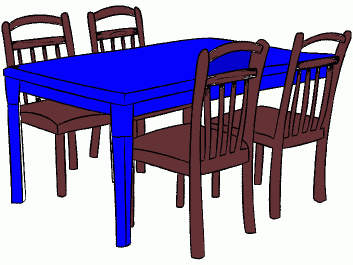 comedor para colorear