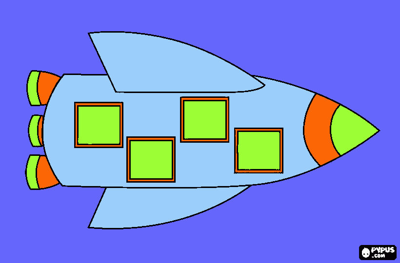 cometa para colorear