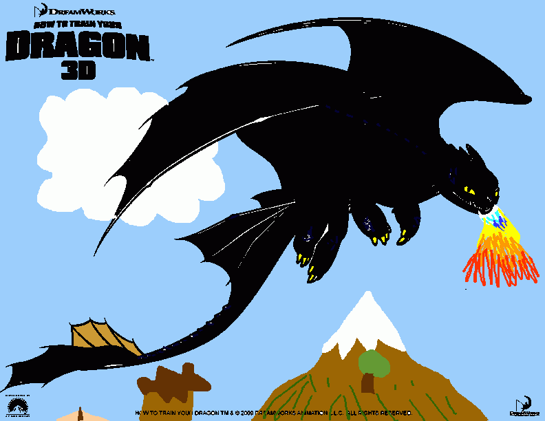 como entrenar a tu dragon 2 para colorear