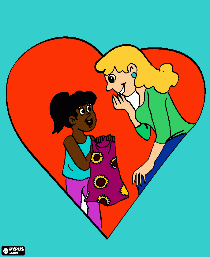 como tu hija te ama para colorear
