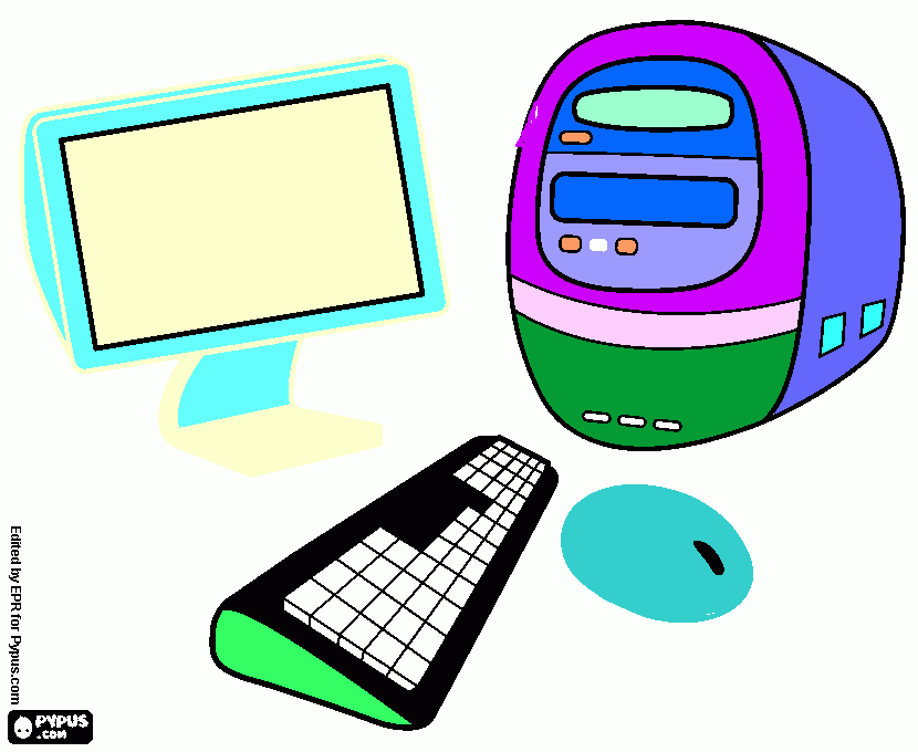 Computo 20 Mayo para colorear