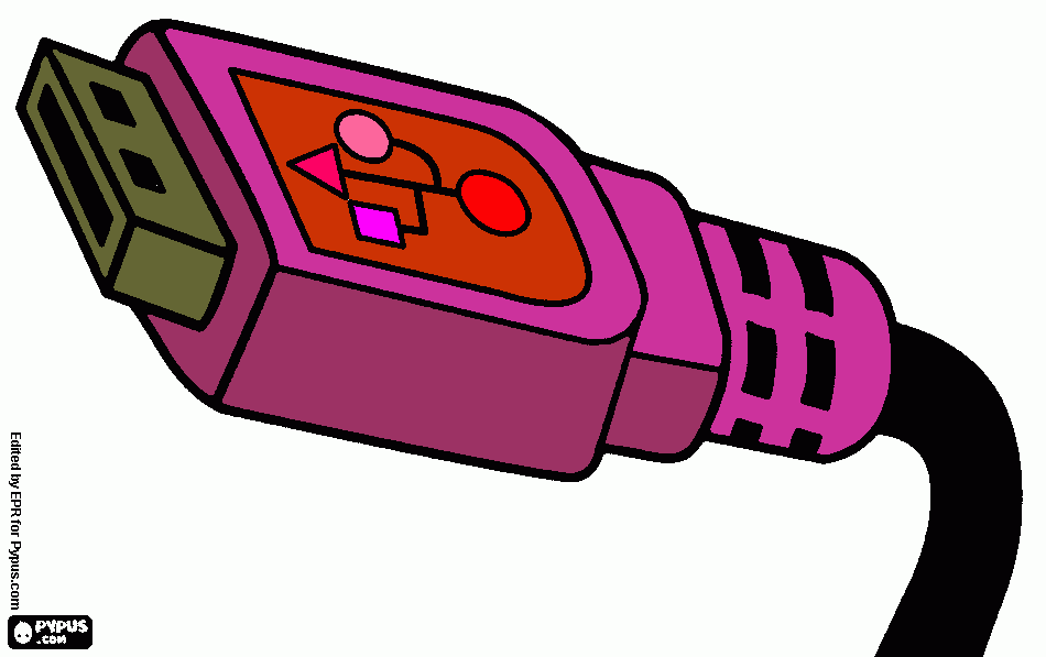 CONECTOR USB DE VALERY QUINTERO MANCILLA para colorear