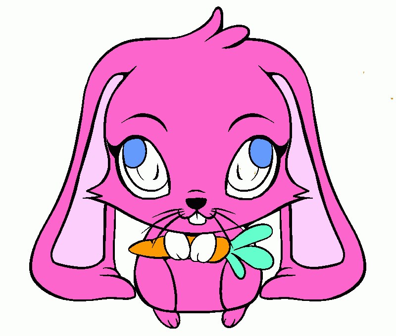 Conejita tierna para colorear