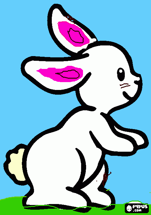 conejito lindo para colorear