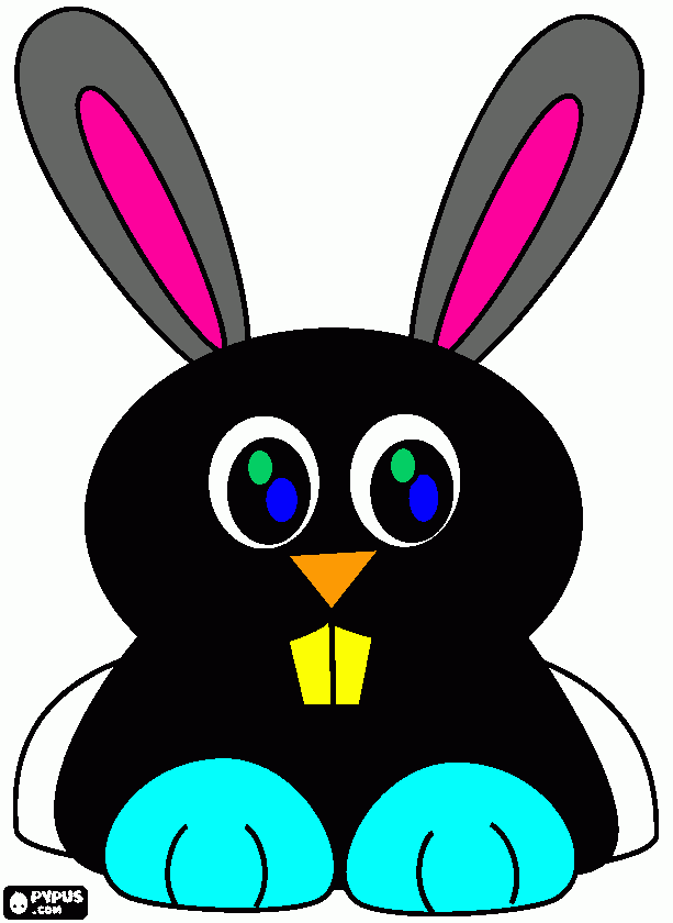 conejo blas para colorear