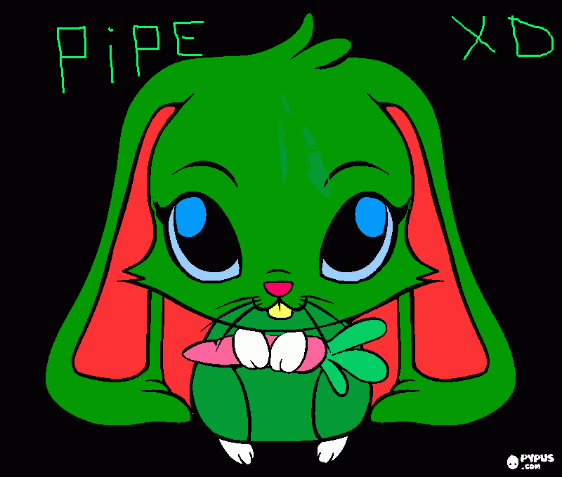 conejo xD para colorear