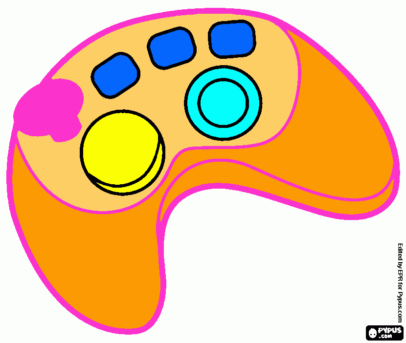 control video juego para colorear