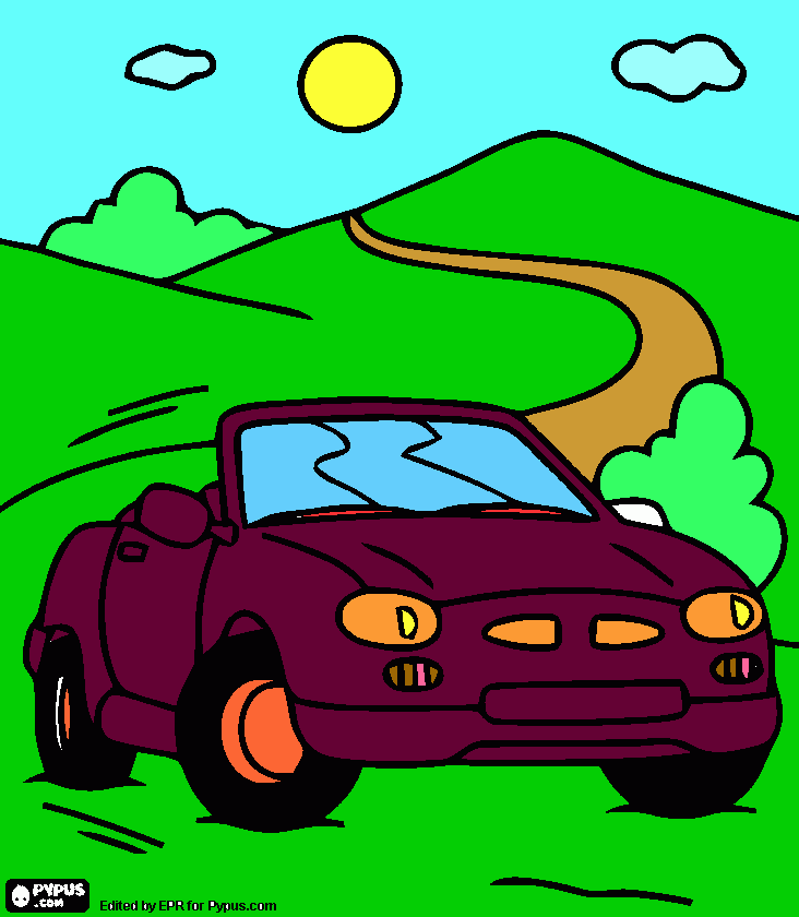 convertible para colorear