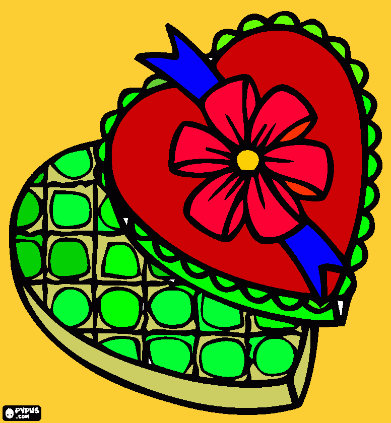coorazón para colorear
