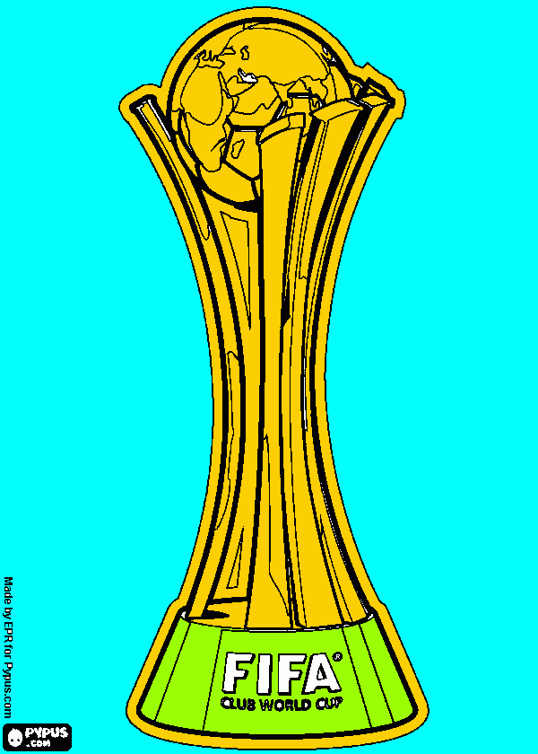 copa del mundo para colorear