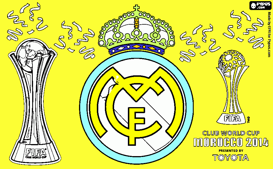 copa real para colorear