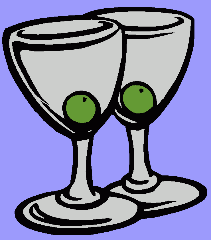 copas de coctel para colorear