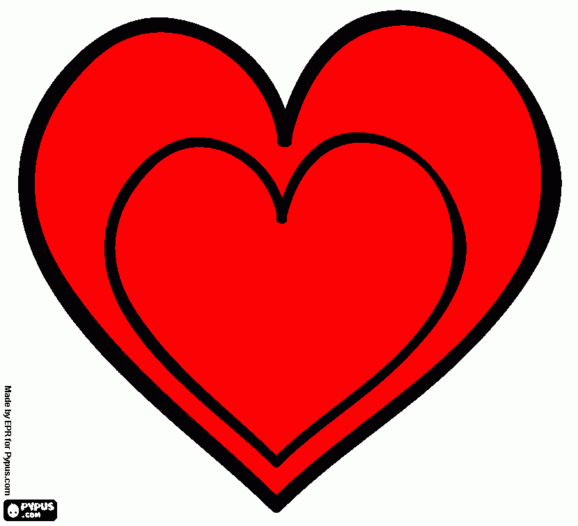 CORAZON DE MAMA para colorear