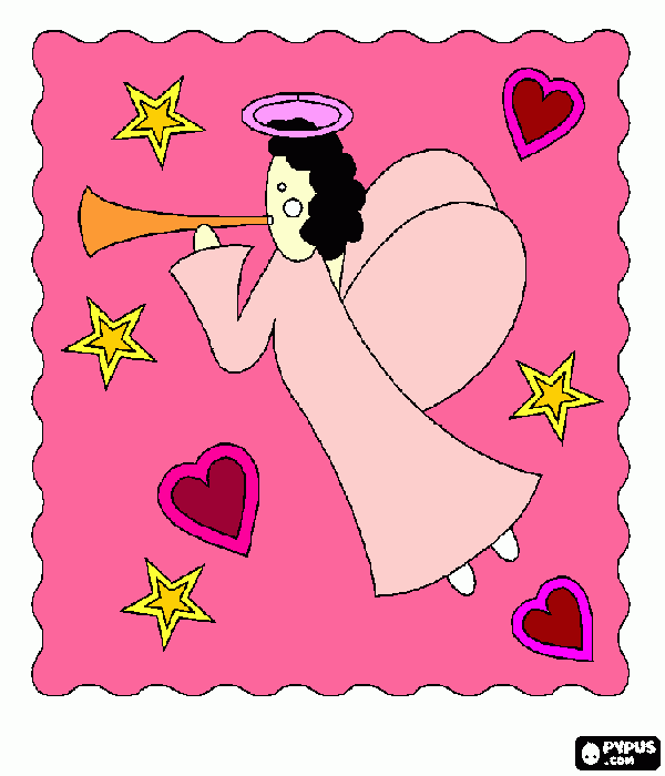 corazones y estrellas para colorear