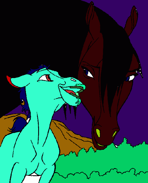 corcel para colorear