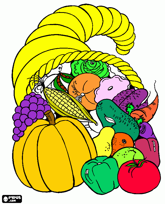 cornupia para colorear