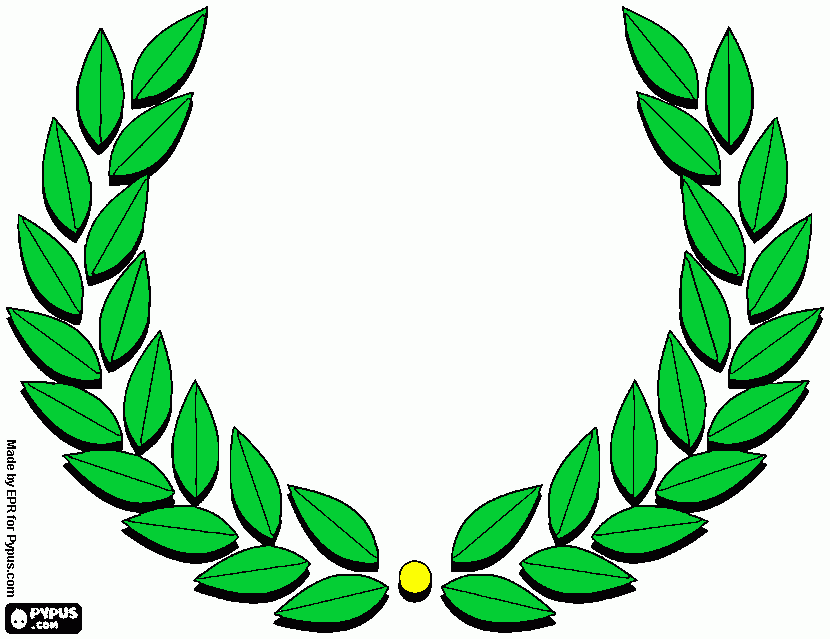 corona griega para colorear