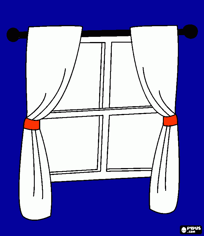 cortinas de cocina para colorear