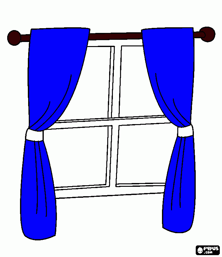 cortinas para colorear