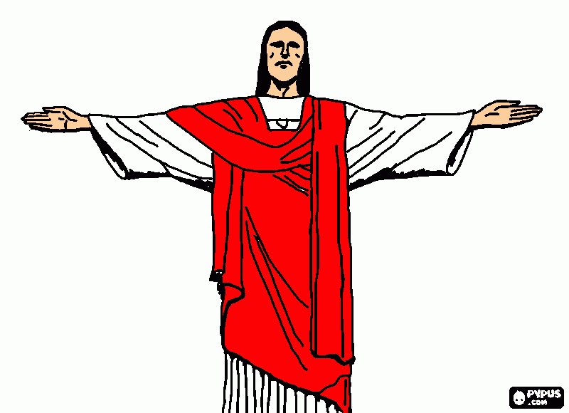 cristo rey para colorear, cristo rey para imprimir