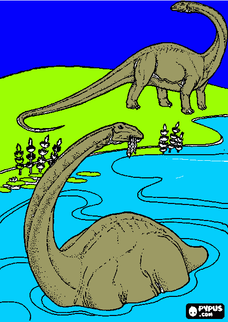 CUANDO LOS DINOSAURIIOS DOMINABAN LA TIERRA para colorear