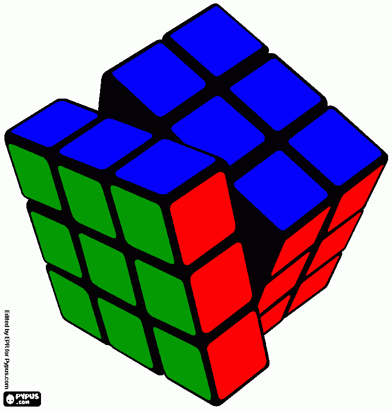 CUBO MÁGICO para colorear