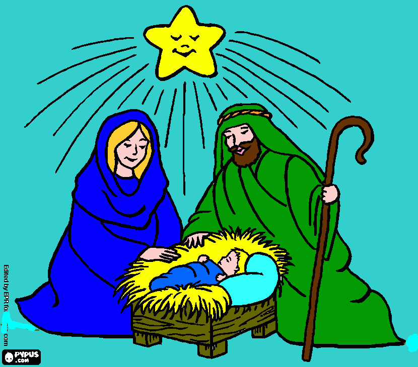cuento de navidad para colorear