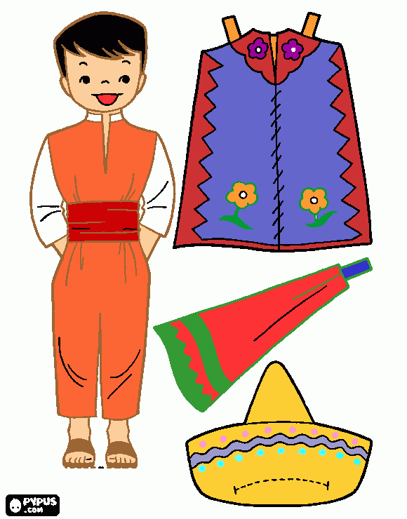 Cultura purapeche. para colorear