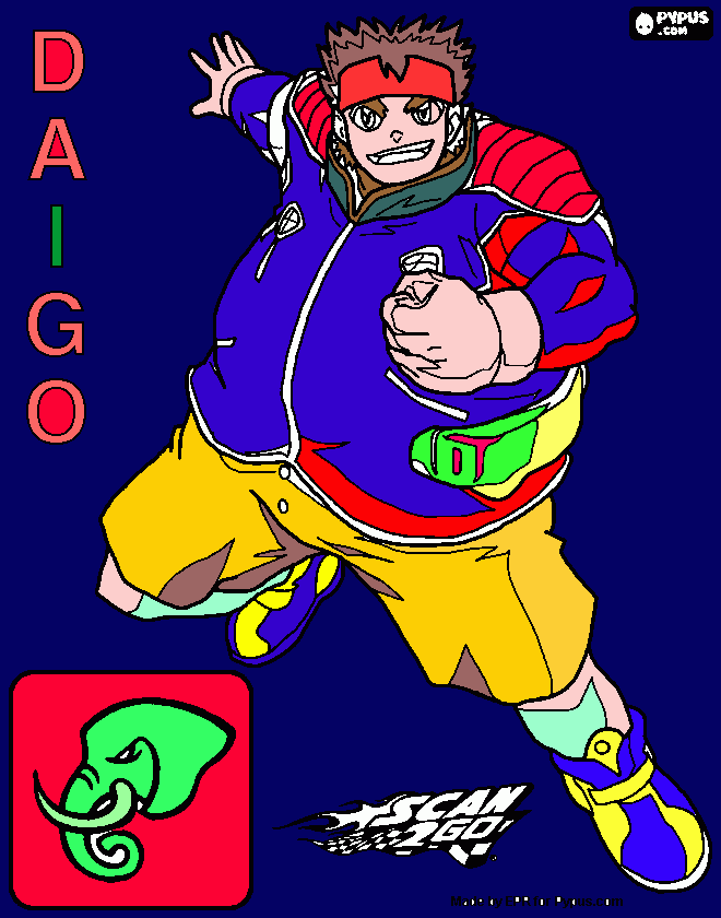 daigo  scan  2  go para colorear
