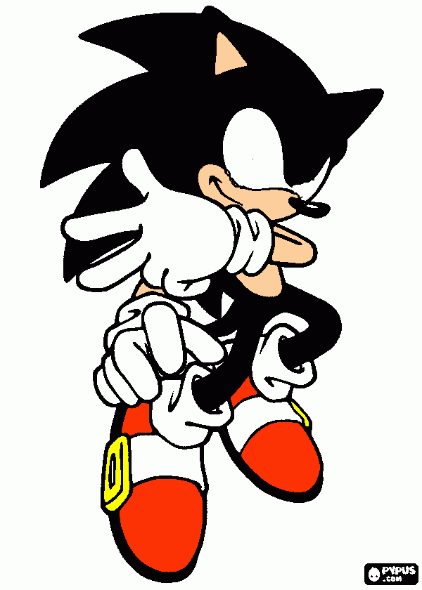 dard sonic para colorear