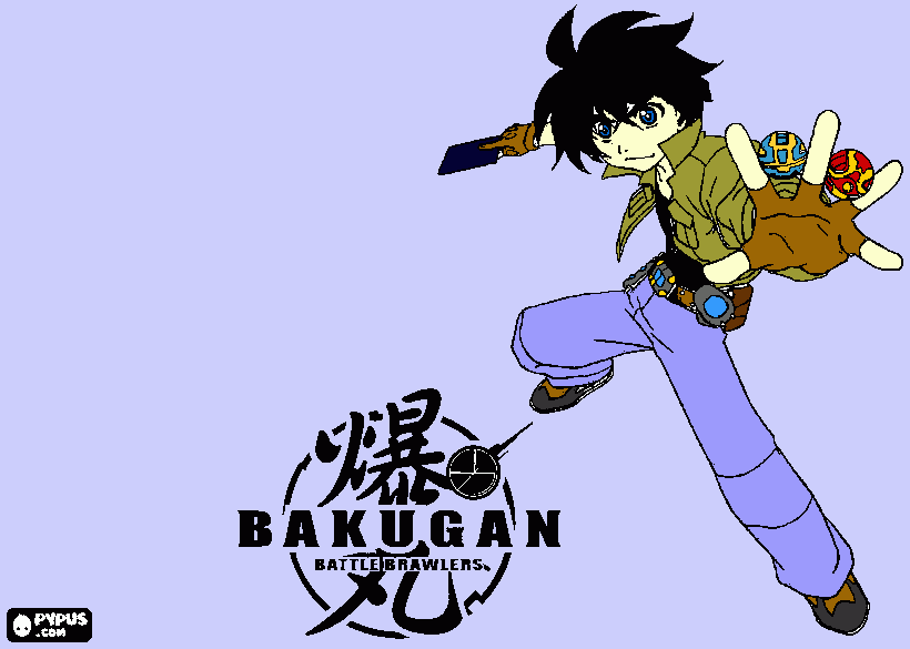 darien bakugan  para colorear