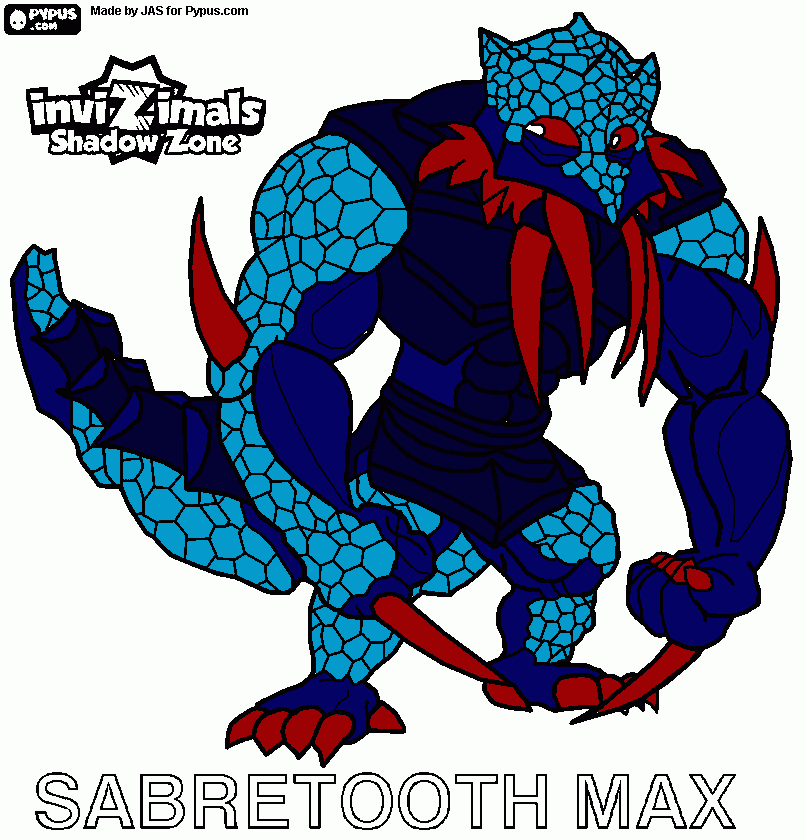dark sabretooth para colorear