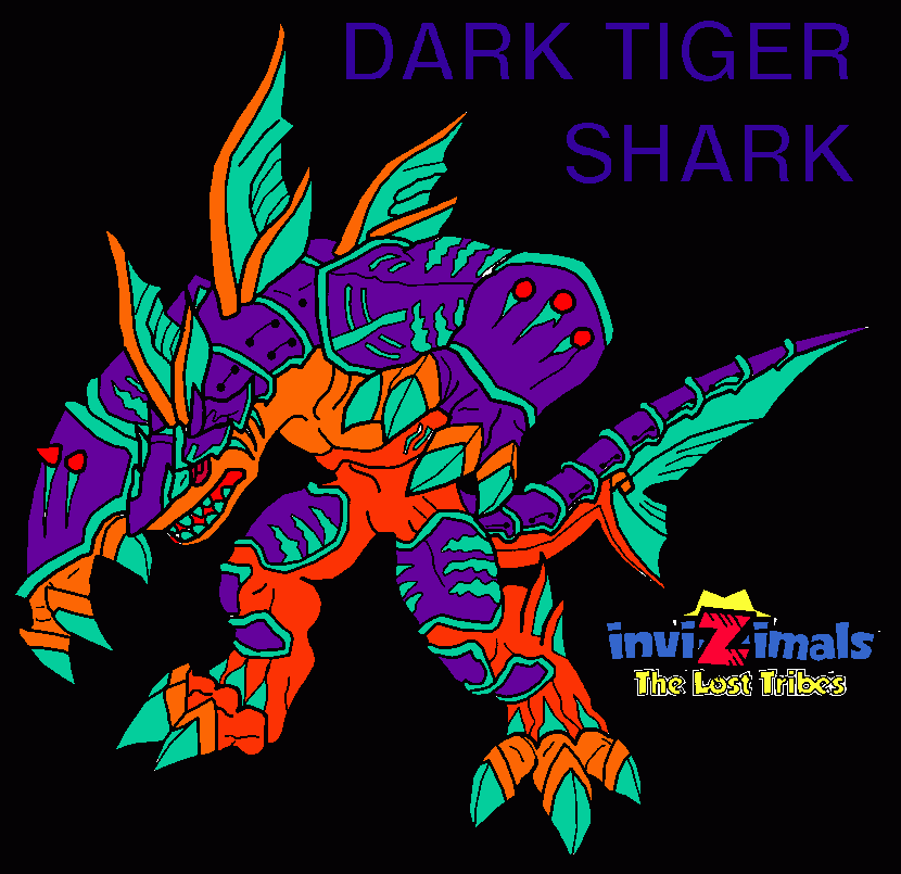 dark tigershark para colorear