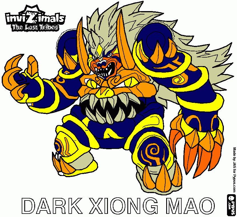 dark  xiong  mao para colorear