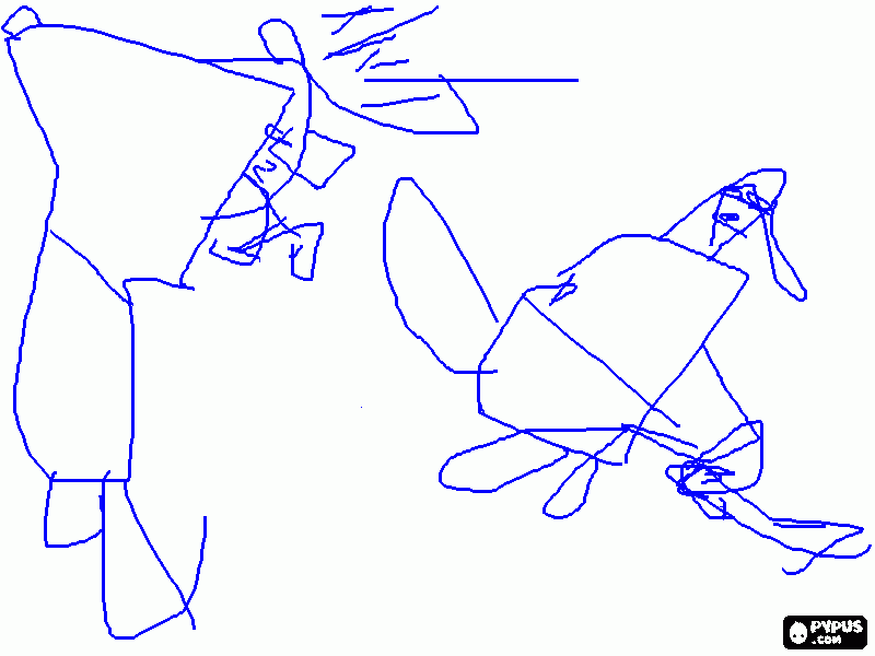 David y Goliat para colorear