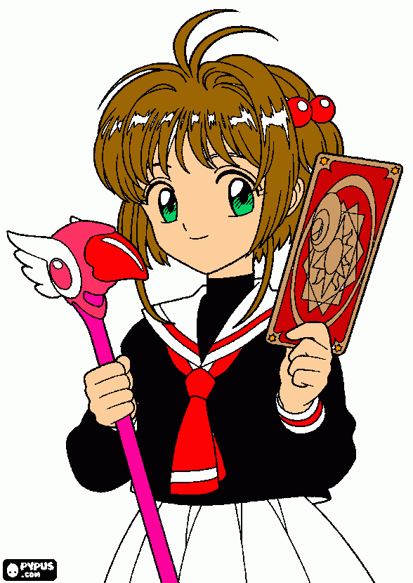 de anime para colorear