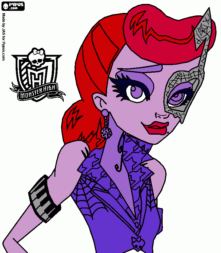 de las moster high para colorear