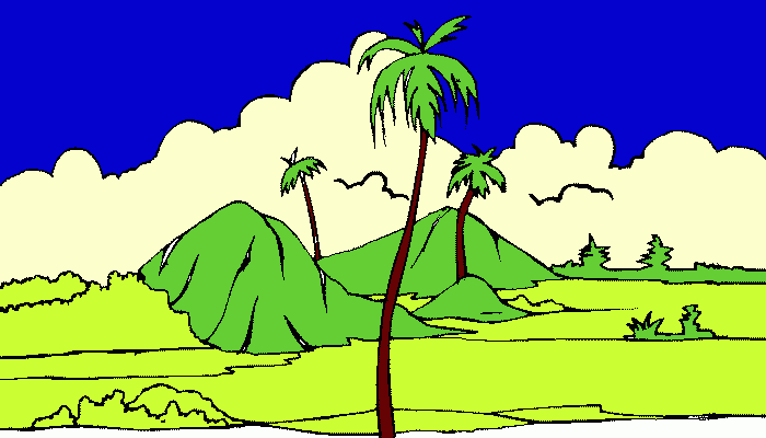 de palmas para colorear