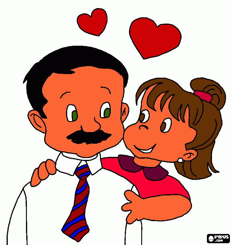 de pili para Papá para colorear