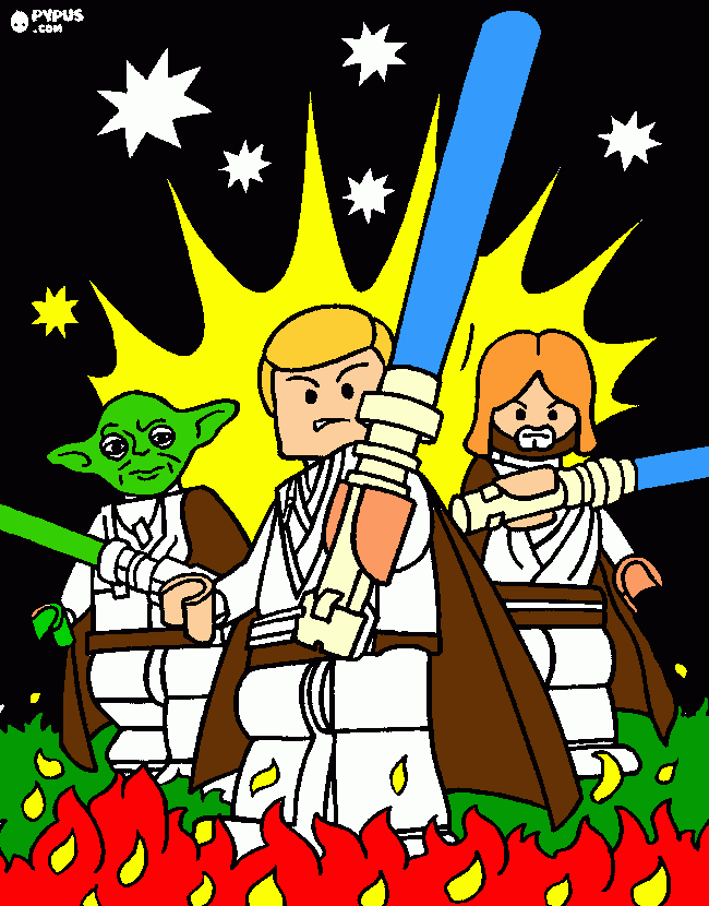 de STAR WARS para colorear