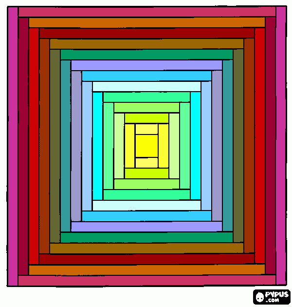 de un cuadrado para colorear