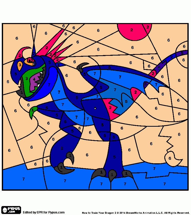 del tragon chimuelo para colorear