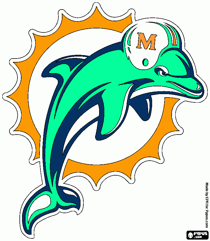 delfines de miami para colorear