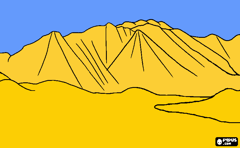 desierto se sahara para colorear